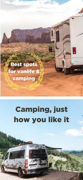 Camping App: StayFree Vanlife Screenshot 2