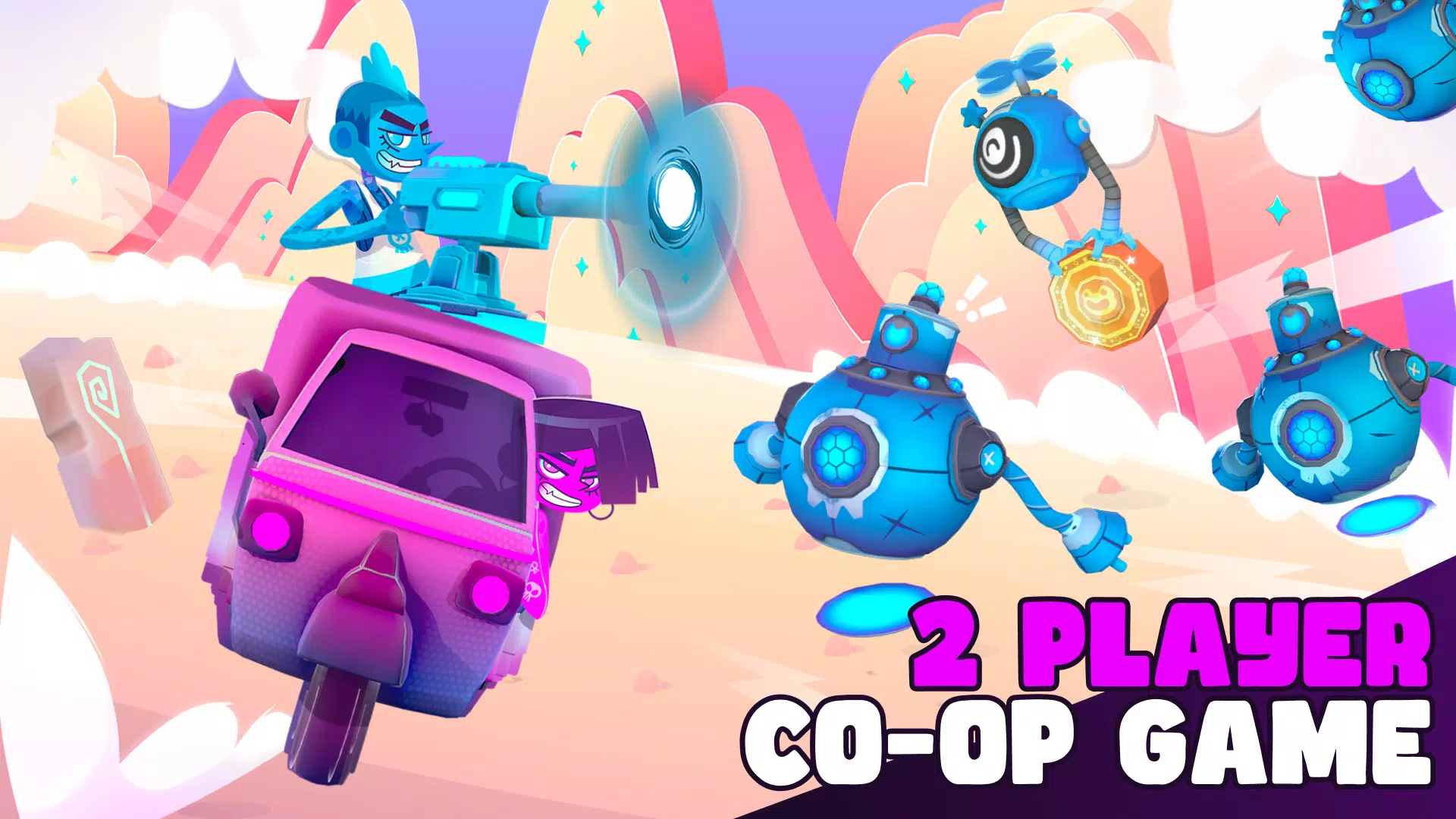 Back2Back: 2 Player Co-op Game Capture d'écran 3