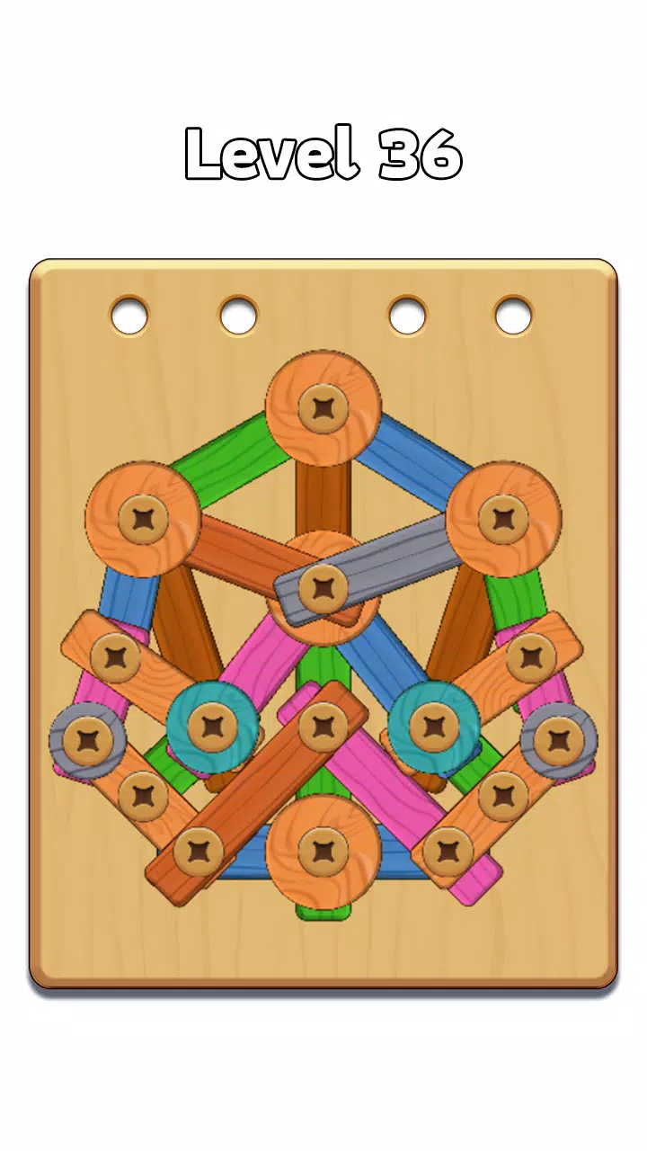 Wood Nuts & Bolt: Screw Puzzle Zrzut ekranu 1