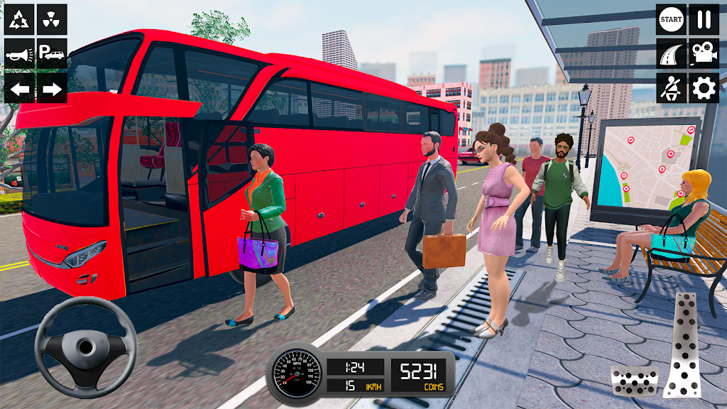 Driving Simulator 3d Bus Games Schermafbeelding 2