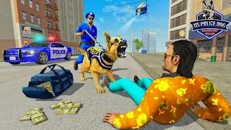 US Police Dog Crime Chase Game Captura de tela 1