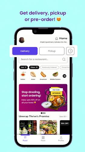 Schermata Thrive: Online Food Delivery 3