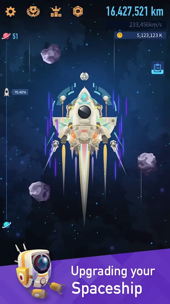 Space Colonizers Idle Clicker Schermafbeelding 1