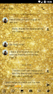 SMS Messages GlitterGold Glass ภาพหน้าจอ 1