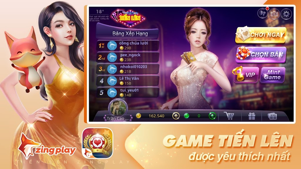 Tiến lên Miền Nam - Tiến Lên - ZingPlay スクリーンショット 0