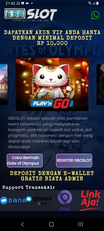 GBOSLOT : Slot Pragmatic Play Capture d'écran 2