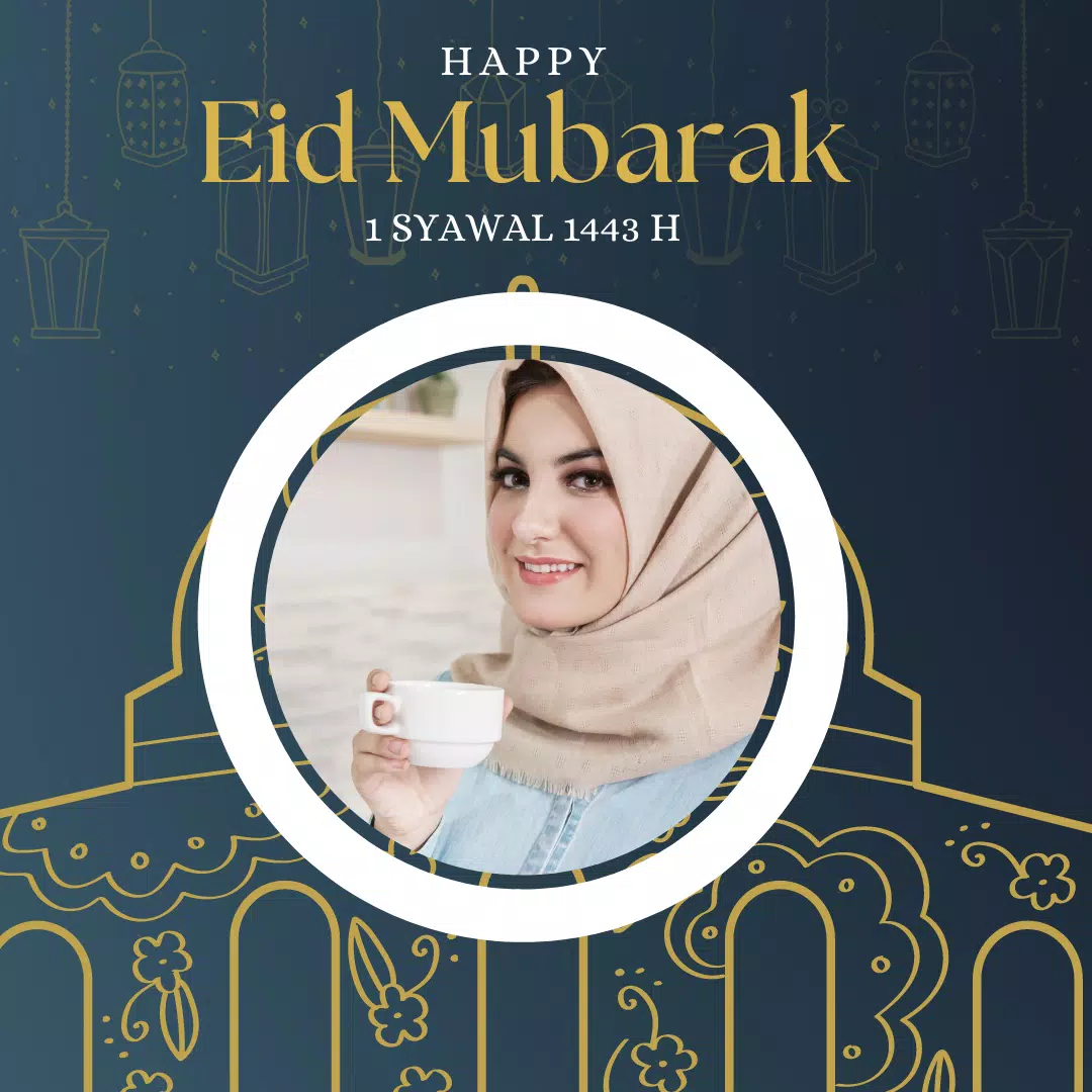 Eid Mubarak Photo Frame Captura de tela 2