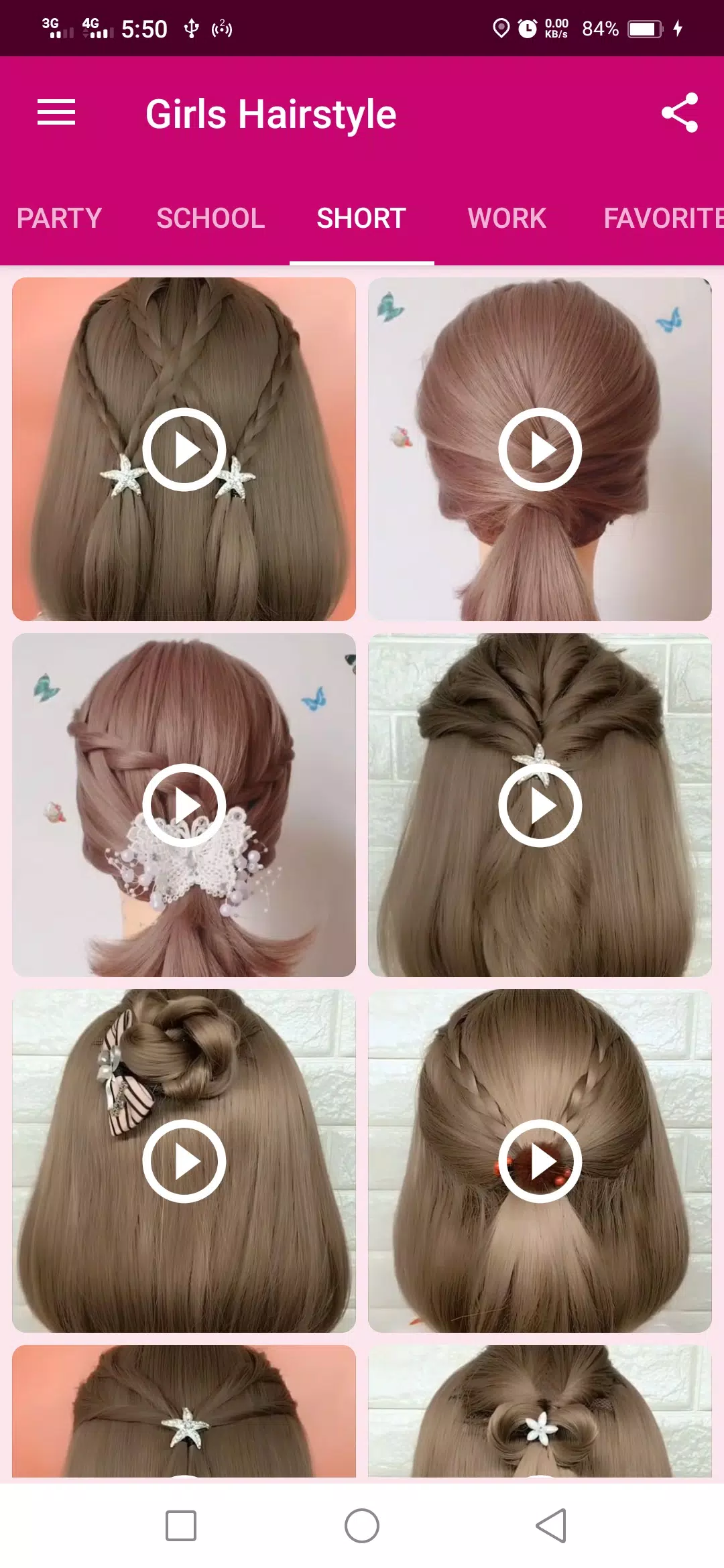 Girls Hairstyle Captura de tela 3