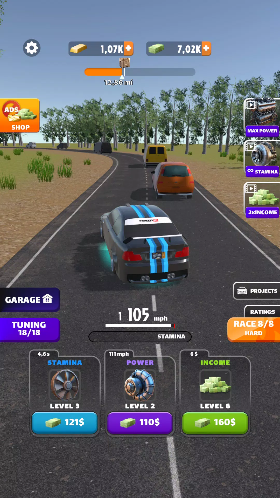 Racing Highway: Car Idle Captura de tela 2