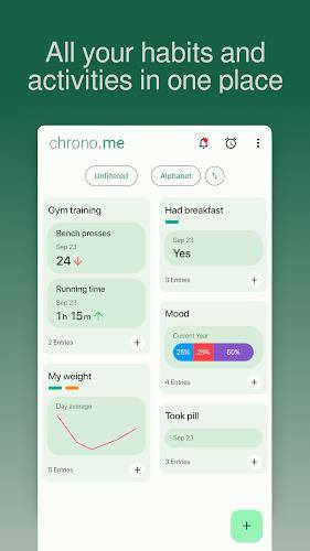 chrono.me - Lifestyle tracker 스크린샷 0