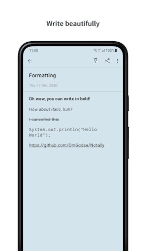 Notally - Minimalist Notes Schermafbeelding 2