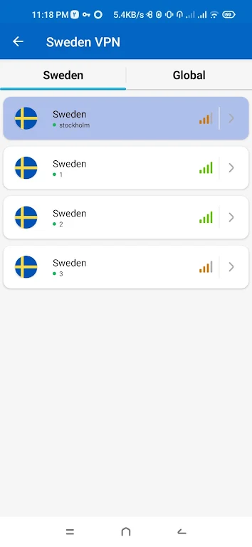 Sweden VPN - Fast & Secure Zrzut ekranu 0