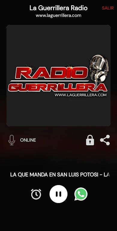 La Guerrillera Radio Captura de tela 1