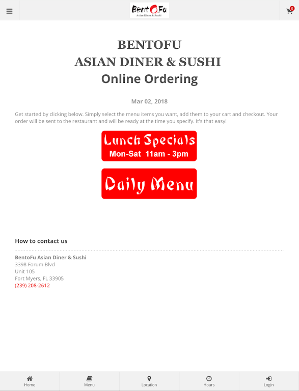 BentoFu Asian Diner & Sushi應用截圖第3張