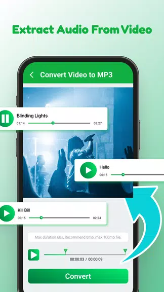 Video to MP3: Video Converter應用截圖第1張
