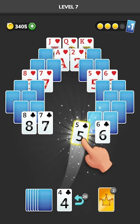 Solitaire 3D - Tripeaks Puzzle Schermafbeelding 0