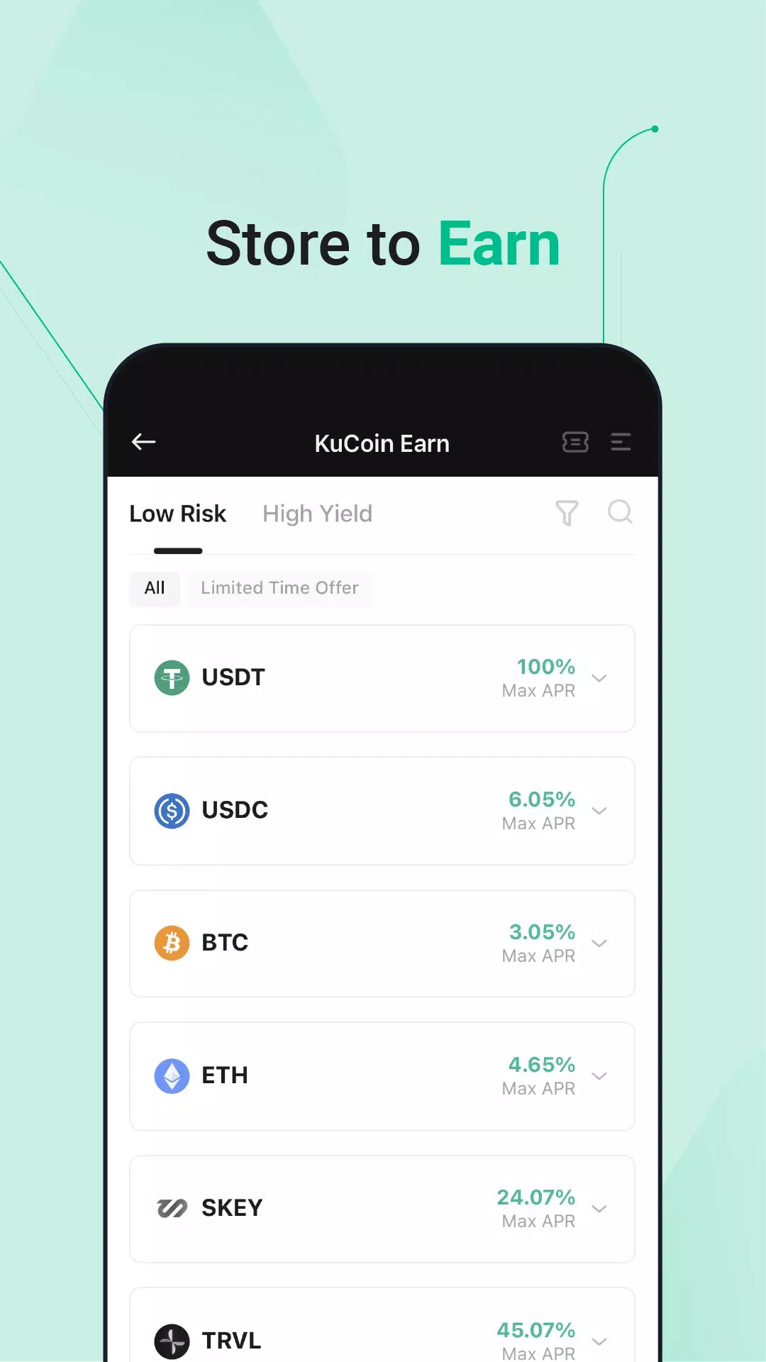 KuCoin - 比特幣BTC、以太坊ETH交易所應用截圖第3張
