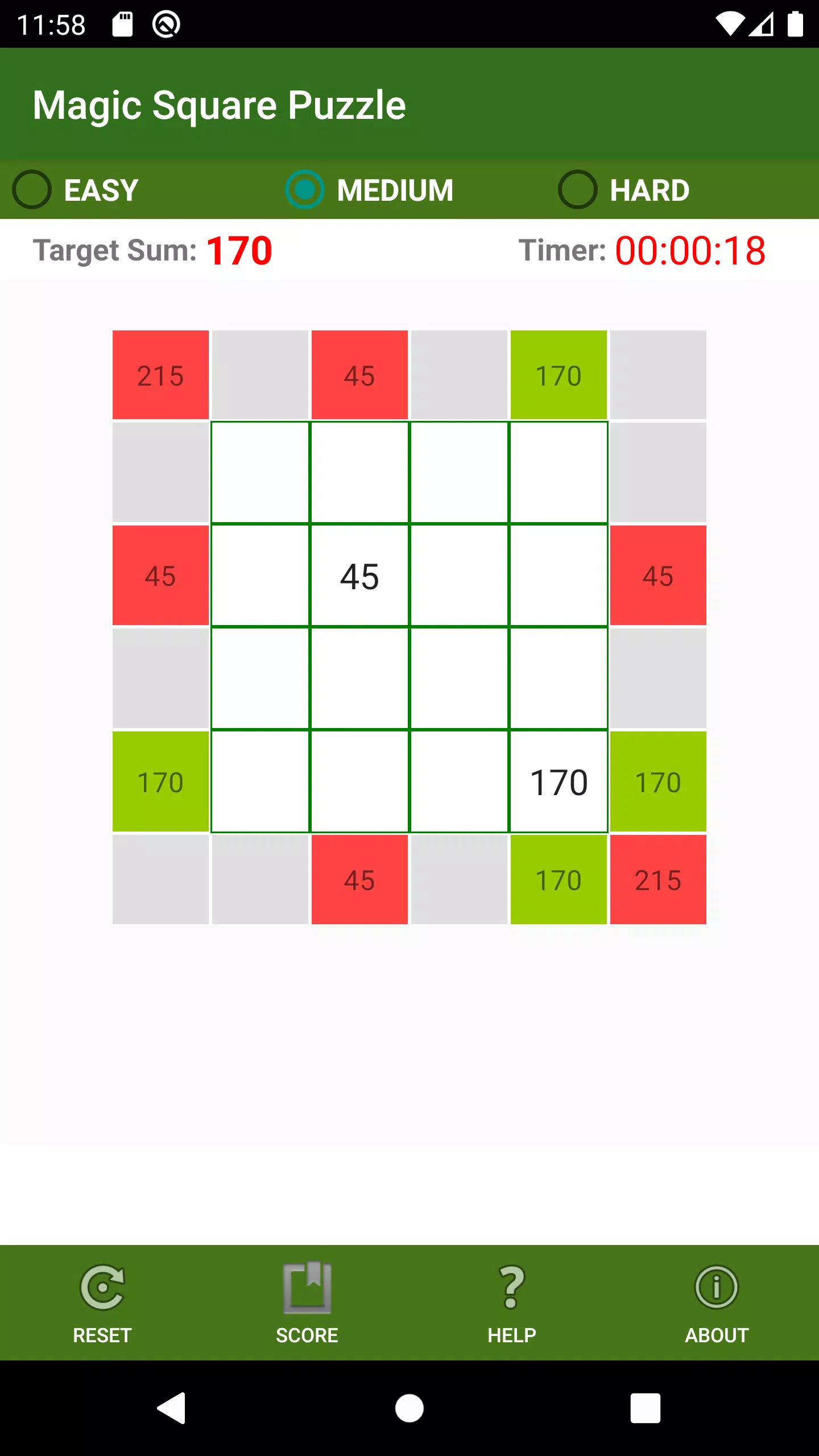 Magic Square Puzzle 스크린샷 3