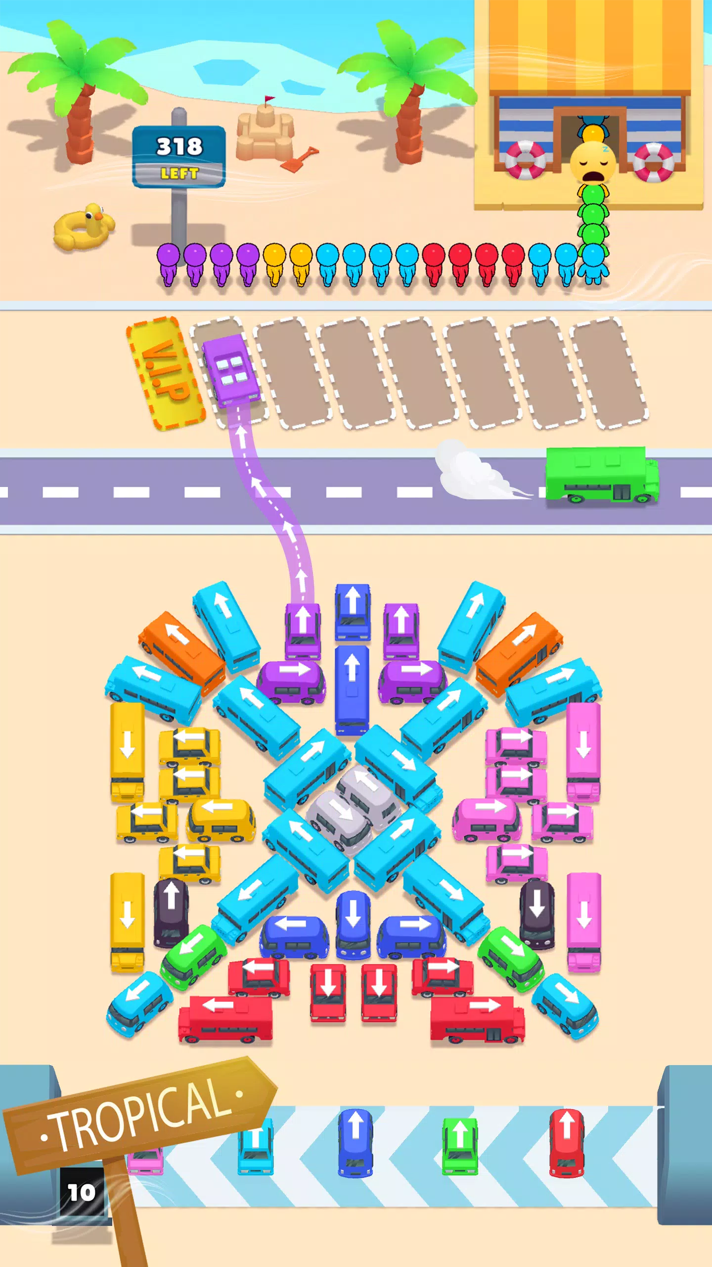 Bus Match Puzzle: Bus Shuffle Ekran Görüntüsü 3