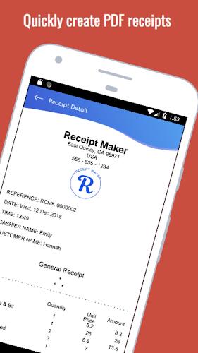 Receipt Maker ဖန်သားပြင်ဓာတ်ပုံ 0