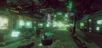 VR Cyberpunk City Schermafbeelding 1