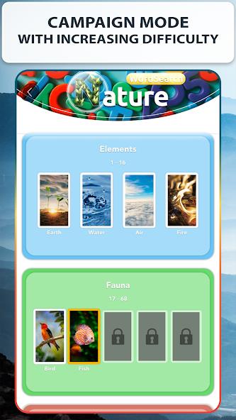 Word Search Nature Puzzle Game Screenshot 1