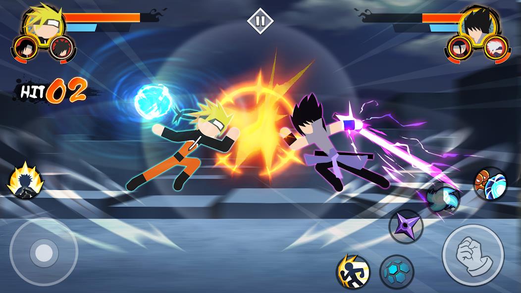 Stickman Ninja - 3v3 Battle Mod Screenshot 0