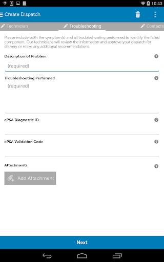 Dell TechDirect स्क्रीनशॉट 1