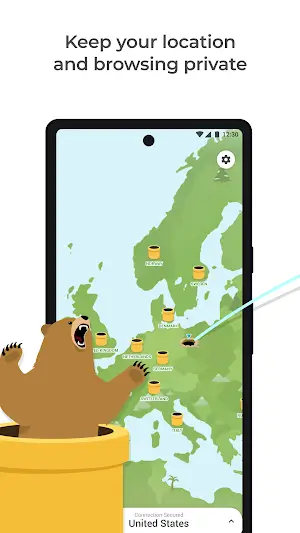 TunnelBear VPN स्क्रीनशॉट 0