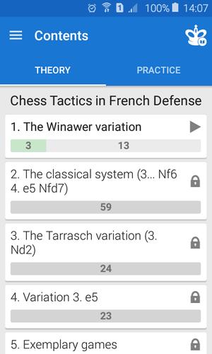 Chess Tactics: French Defense Ảnh chụp màn hình 1