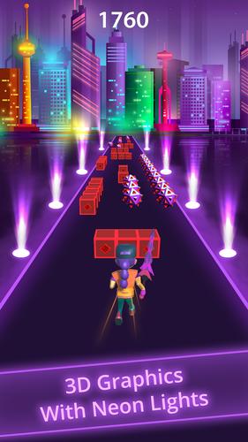 Blade Slash Runner on Beats 3D Скриншот 3