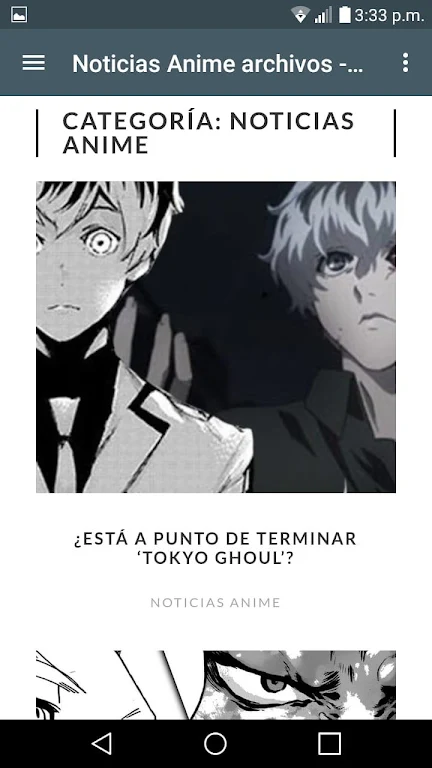 Noticias Anime Ekran Görüntüsü 2