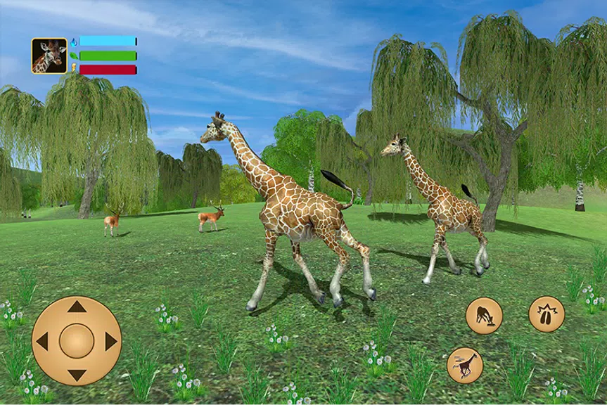 Schermata Giraffe Family Life Jungle Sim 0