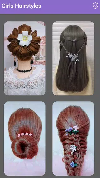 Girls Hairstyles Step By Step Ekran Görüntüsü 2
