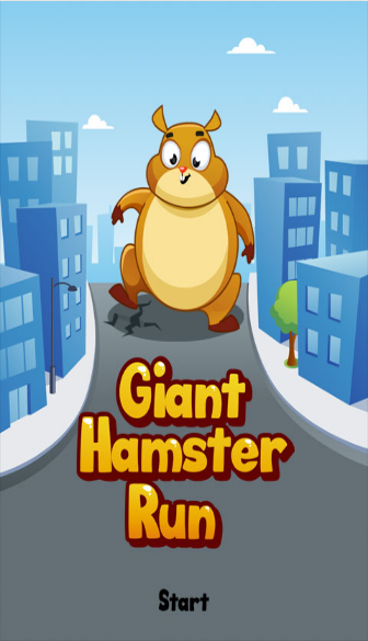 Giant Hamster Run ဖန်သားပြင်ဓာတ်ပုံ 0