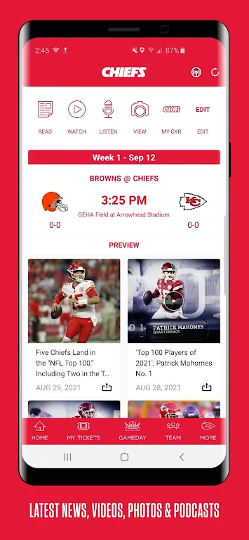 Chiefs Mobile ภาพหน้าจอ 1