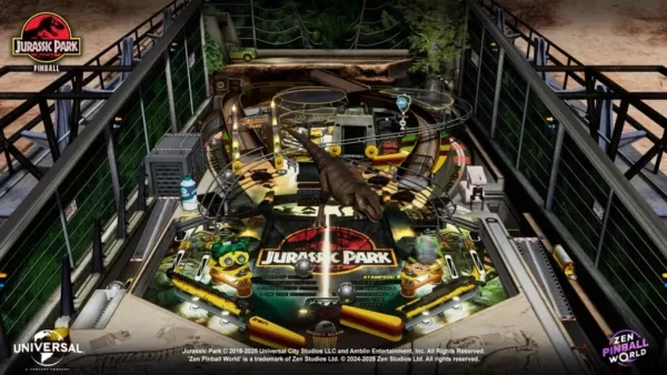 Zen Pinball World သည် Jurassic Park ပါဝင်သော ရုပ်ရှင်ဆန်ဆန် စားပွဲခုံခြောက်ခုကို ထုတ်ဖော်ပြသသည်