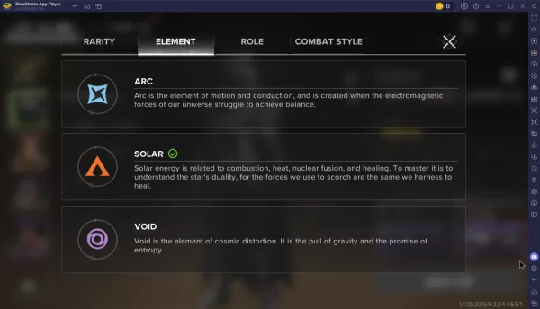 Destiny Rising Character Element Guide Visual Breakdown