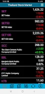 Thailand Stock Market, Stocks ဖန်သားပြင်ဓာတ်ပုံ 1