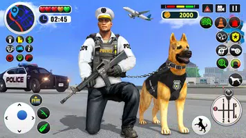 US Police Dog Games : Airport Crime Police Games Capture d'écran 0