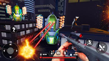 Toilet FPS Shooting Games: Gun Schermafbeelding 1