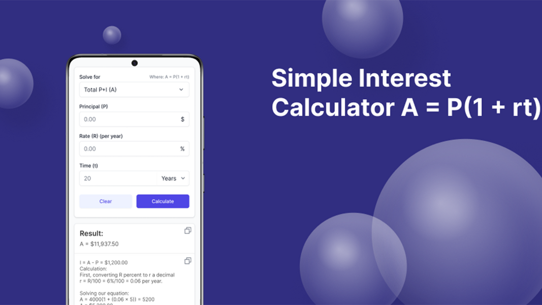 Schermata Simple Interest Calculator 2