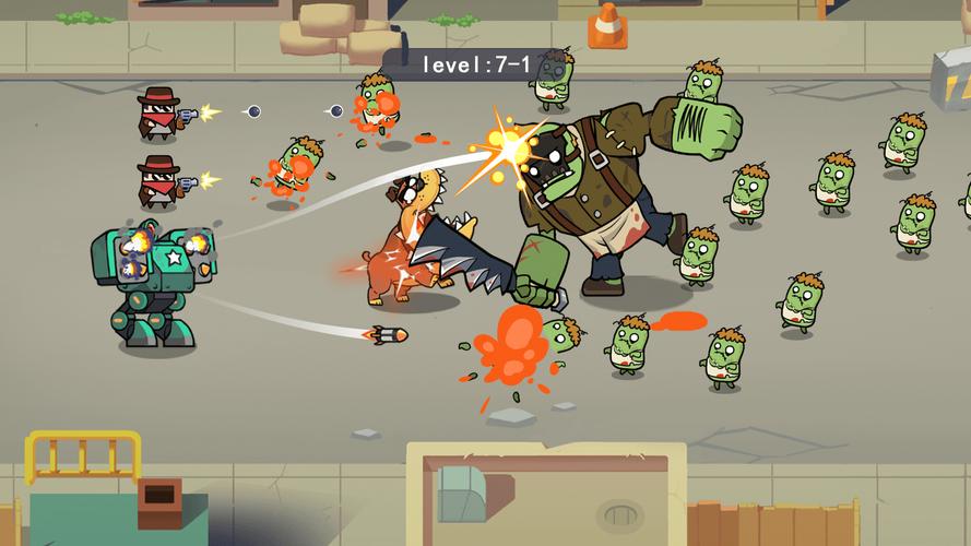 Merge Mech vs. Zombie Brawl スクリーンショット 1