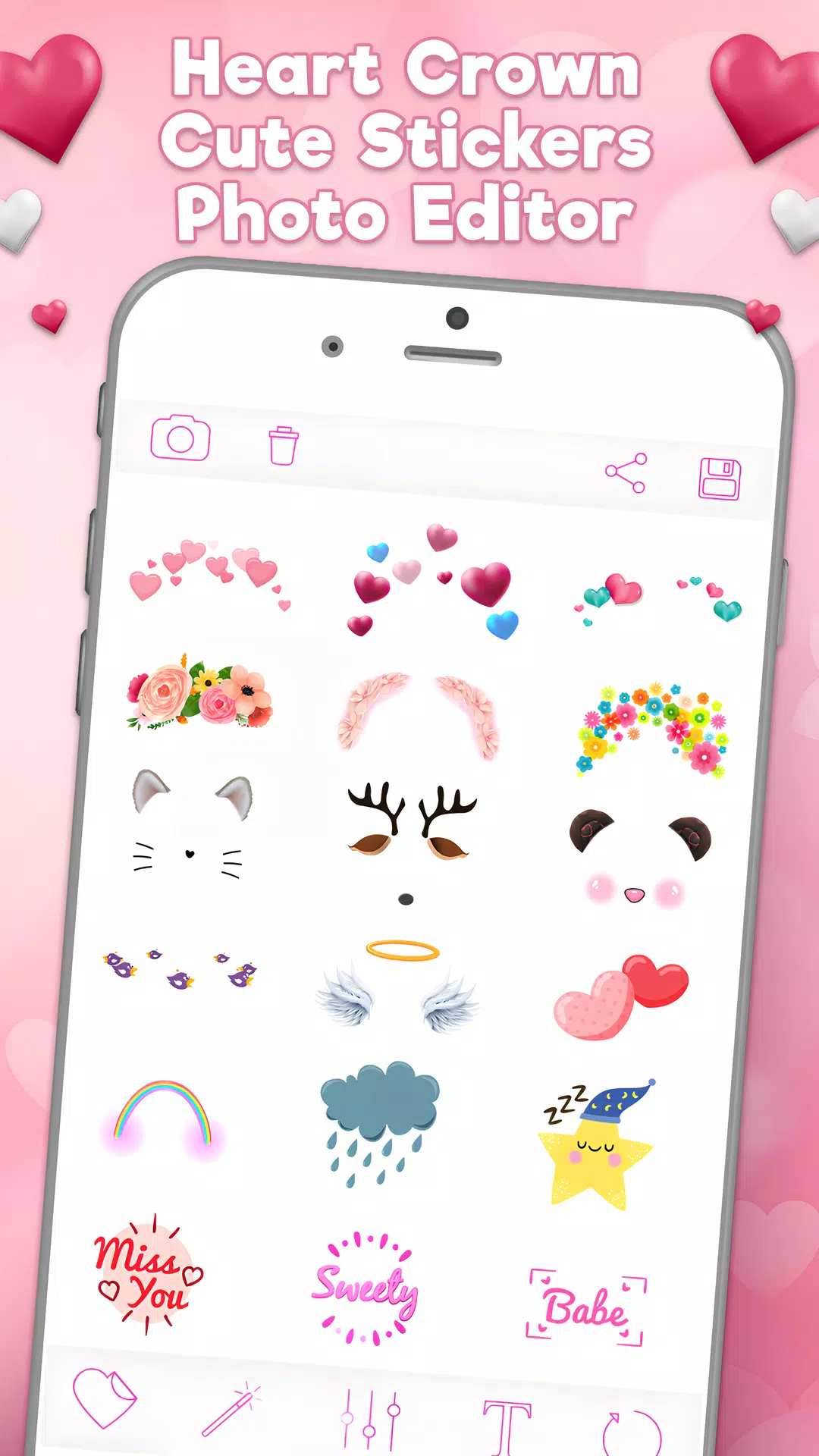 Heart Emoji & Photo Stickers Tangkapan skrin 0