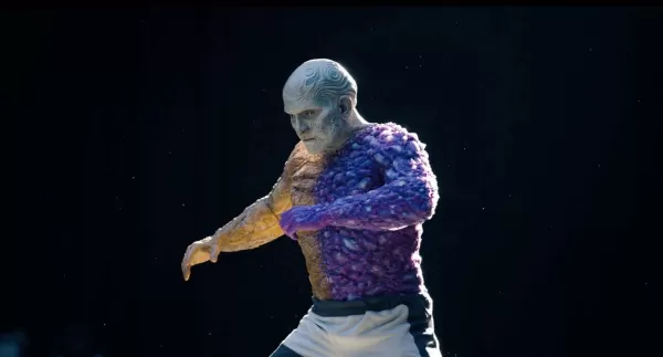 Superman di belakang imej tabir 1