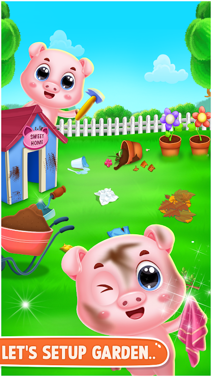 pinky pig daycare salon games Tangkapan skrin 2