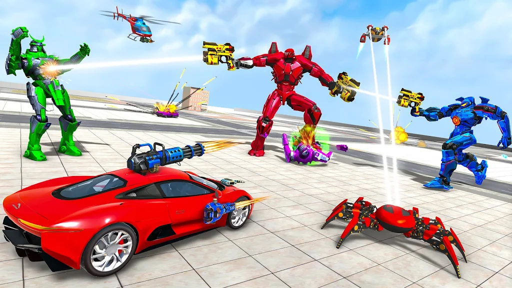 Spider Robot Games: Robot Car Ảnh chụp màn hình 3