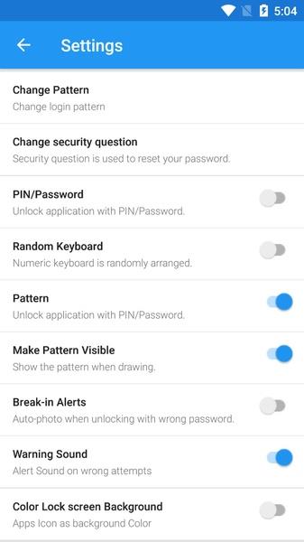 Fingerprint App Lock ဖန်သားပြင်ဓာတ်ပုံ 0