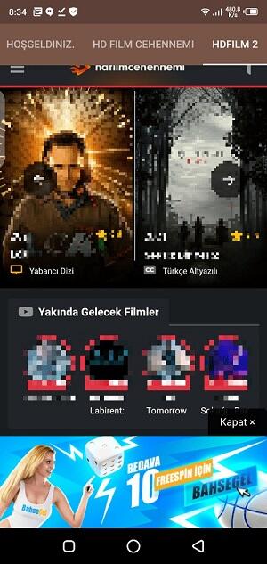 HDFilmcehennemi apk son sürümü
