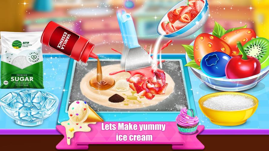 Ice Cream Cone Maker Cupcake Ekran Görüntüsü 1